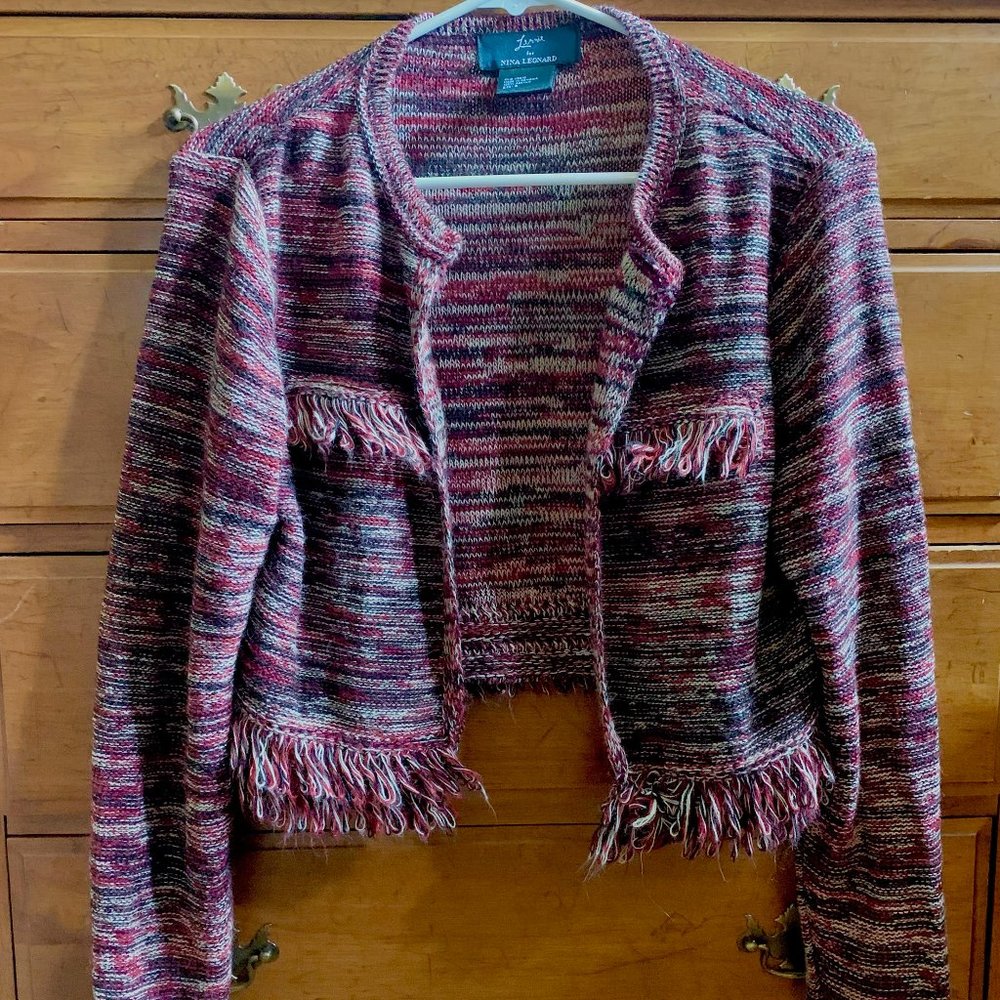 Lennie Red Knit Cardigan